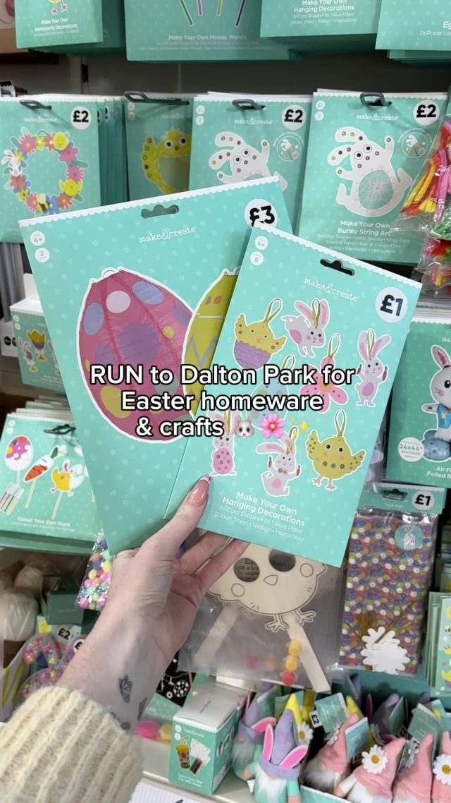 The countdown to Easter is ON 🤭🌸Find everything you need, from cute homeware to fun Easter crafts at The Works and The Range🫶. Perfect for decorating your home, and keeping little ones entertained!