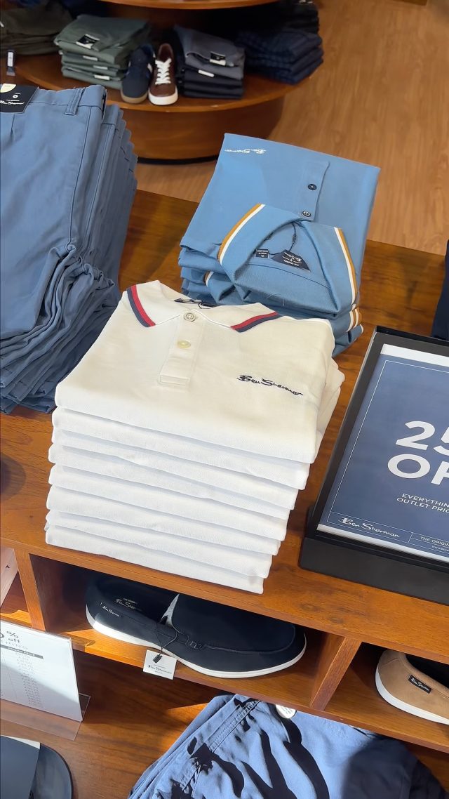 Our top menswear finds at Dalton Park 👀 Upgrade your wardrobe for less with outlet prices at bensherman, @moss, @crewclothing, @tommyhilfiger, @puma 👏