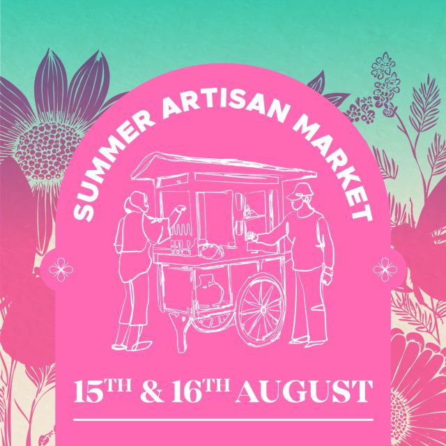 The Summer Artisan Market is BACK 🌞👀Discover handmade gifts, seasonal treats, gourmet bakes, small-batch drinks, eco-friendly crafts and unique finds from talented local makers ✨📆 15th - 16th August